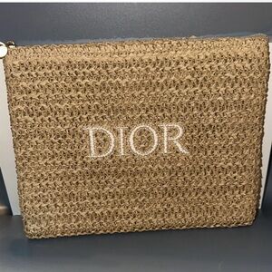 Dior Raffia Clutch